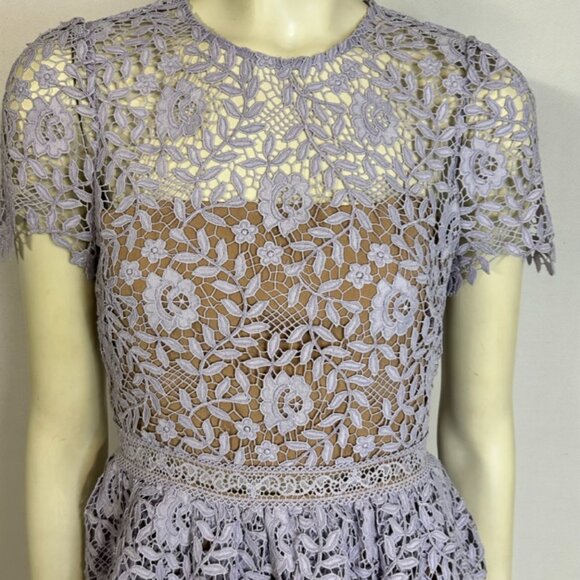 self-portrait lavender lace dress NWT size 6 - Picture 2 of 10